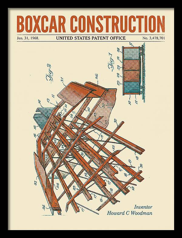 Boxcar Construction Retro Patent Us3478701