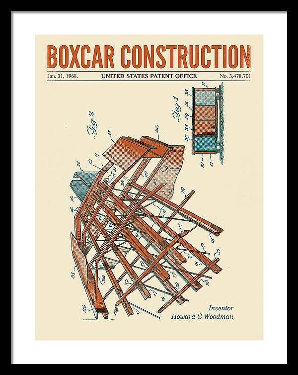 Boxcar Construction Retro Patent Us3478701