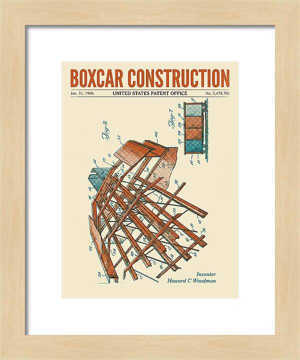 Boxcar Construction Retro Patent Us3478701