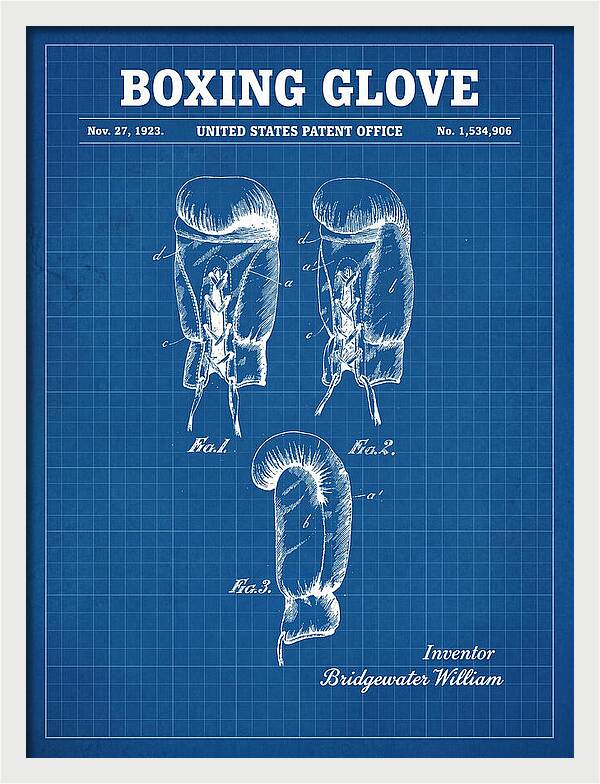 Boxing Glove Blueprint Patent Us1534906a