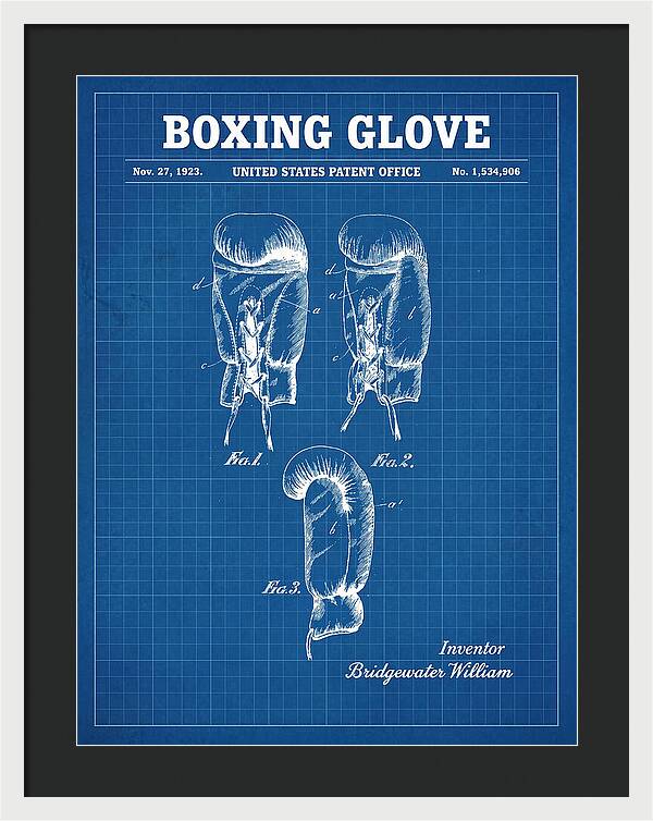Boxing Glove Blueprint Patent Us1534906a