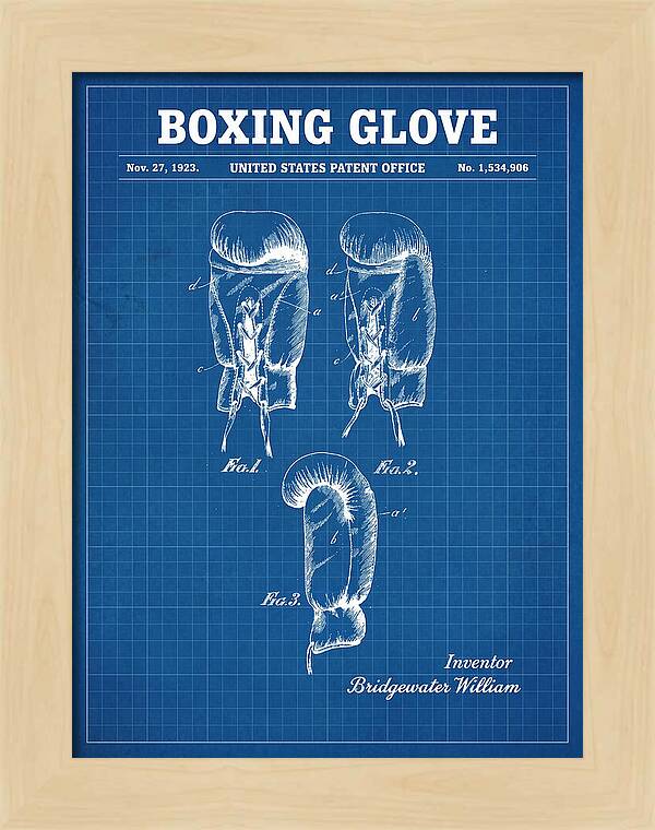 Boxing Glove Blueprint Patent Us1534906a