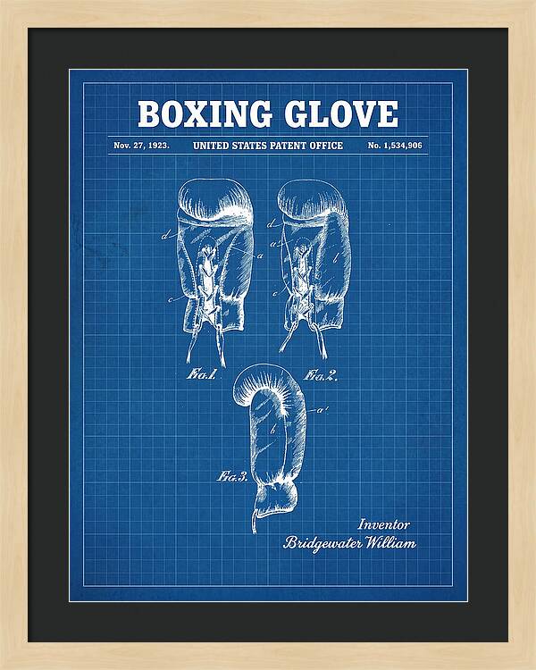 Boxing Glove Blueprint Patent Us1534906a