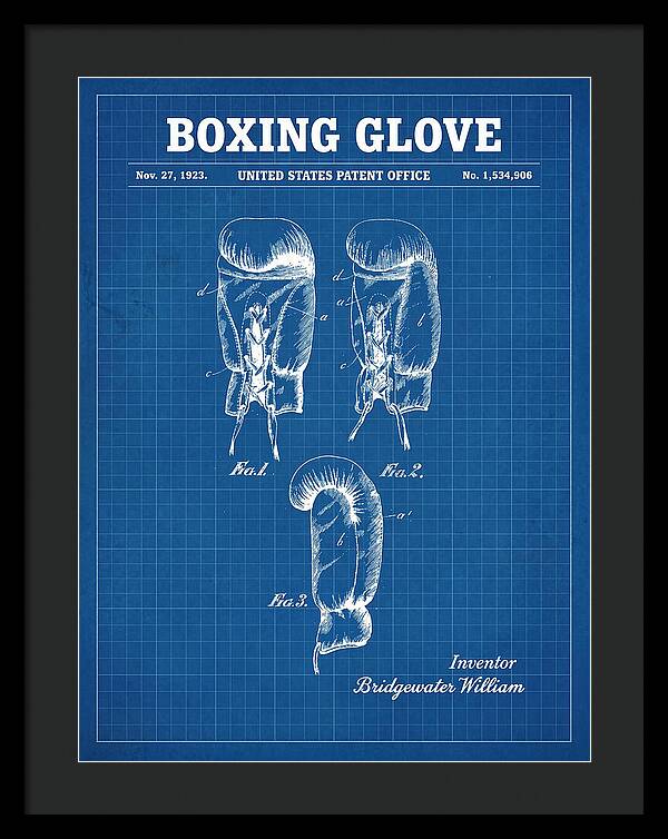 Boxing Glove Blueprint Patent Us1534906a
