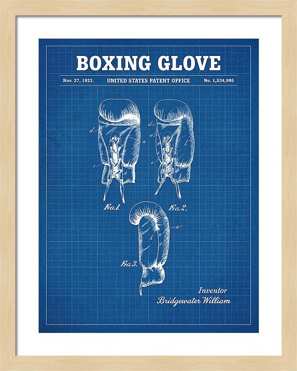 Boxing Glove Blueprint Patent Us1534906a