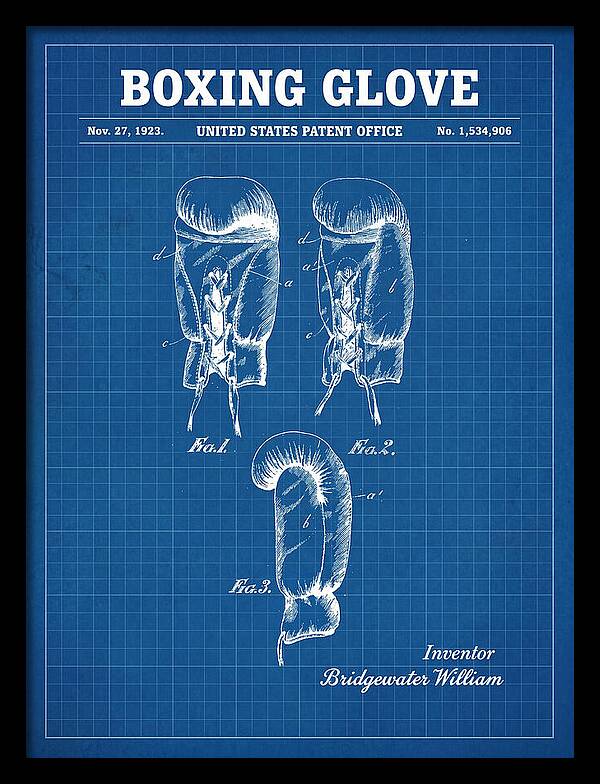Boxing Glove Blueprint Patent Us1534906a