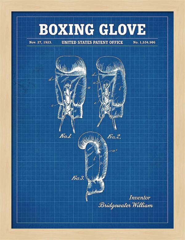 Boxing Glove Blueprint Patent Us1534906a