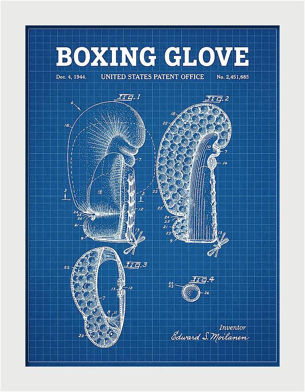 Boxing Glove Blueprint Patent Us2451685a