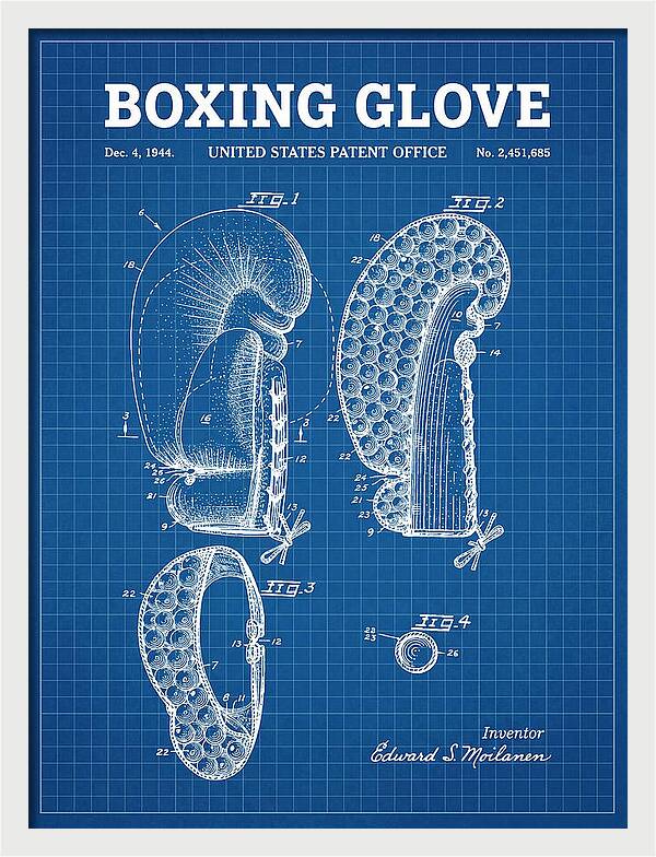 Boxing Glove Blueprint Patent Us2451685a