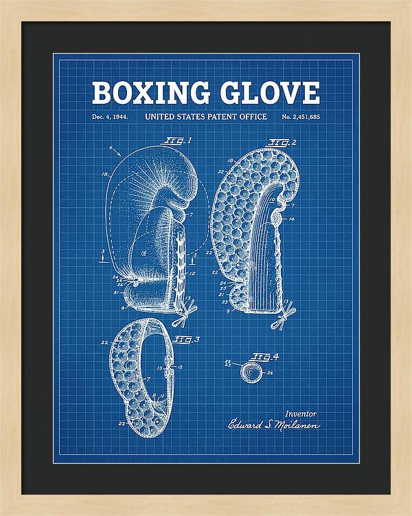 Boxing Glove Blueprint Patent Us2451685a