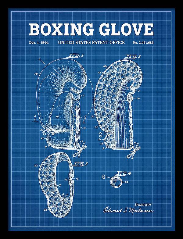Boxing Glove Blueprint Patent Us2451685a