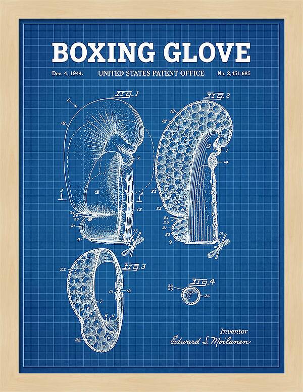 Boxing Glove Blueprint Patent Us2451685a