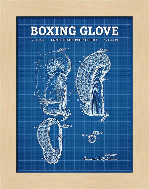 Boxing Glove Blueprint Patent Us2451685a