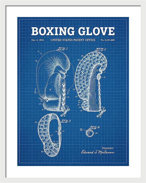 Boxing Glove Blueprint Patent Us2451685a