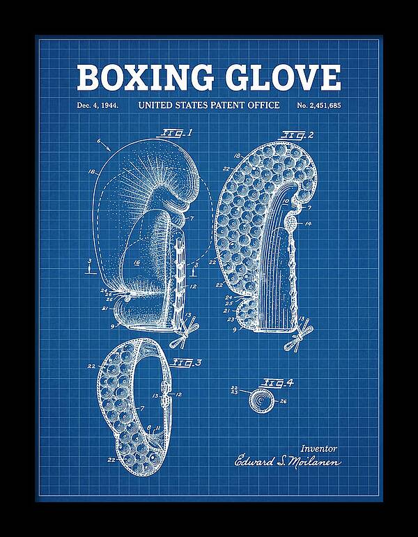 Boxing Glove Blueprint Patent Us2451685a