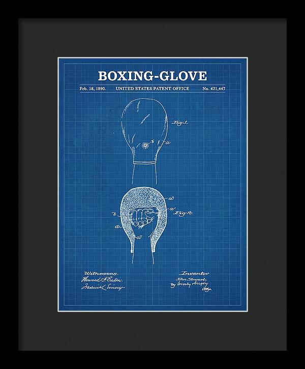 Boxing Glove Blueprint Patent Us421447a