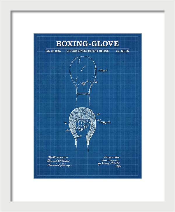 Boxing Glove Blueprint Patent Us421447a