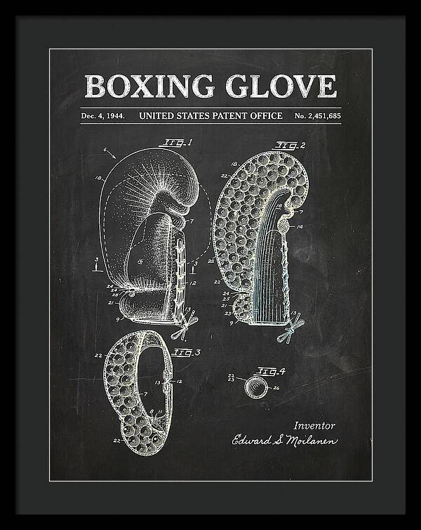 Boxing Glove Chalkboard Patent Us2451685a