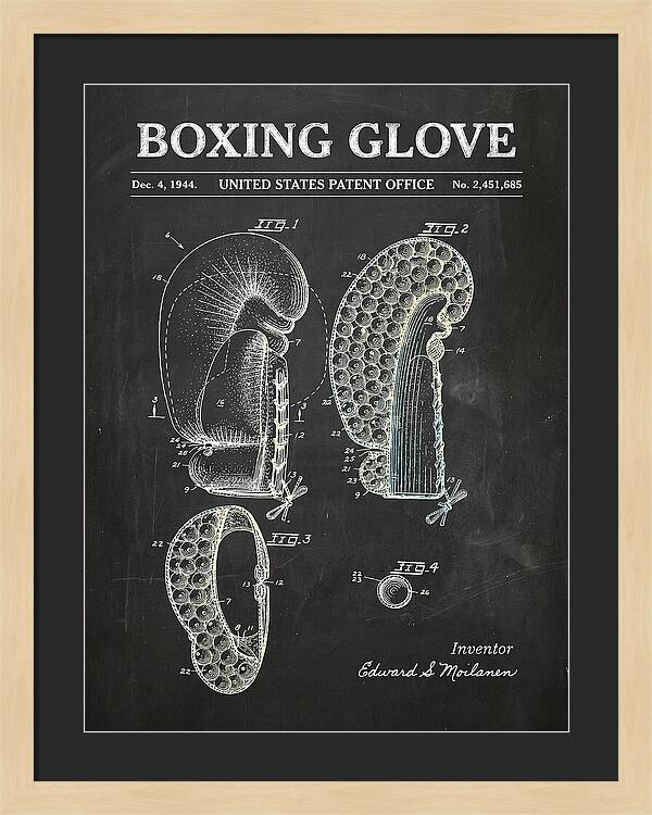 Boxing Glove Chalkboard Patent Us2451685a