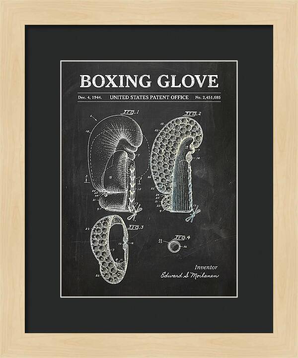 Boxing Glove Chalkboard Patent Us2451685a