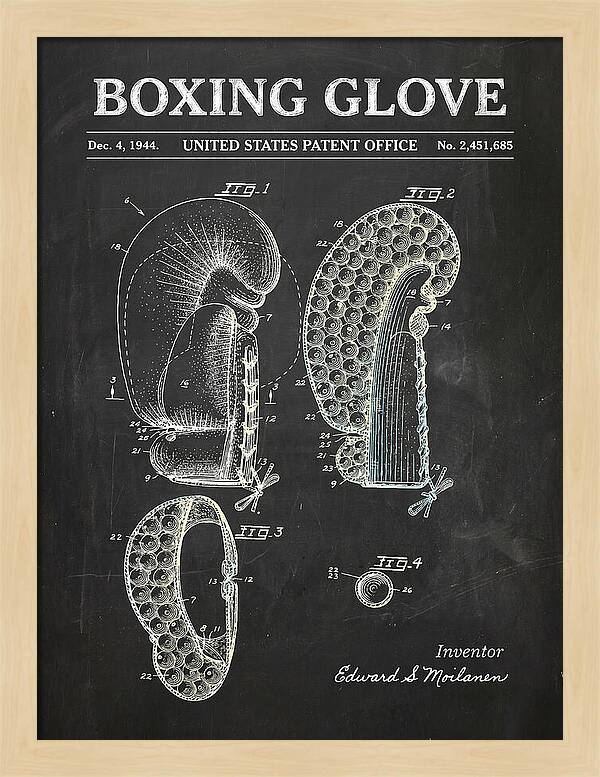 Boxing Glove Chalkboard Patent Us2451685a