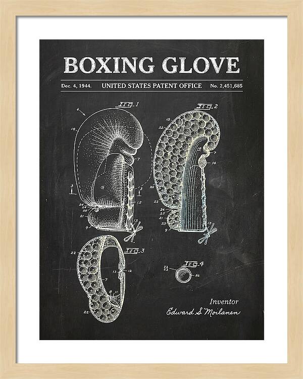 Boxing Glove Chalkboard Patent Us2451685a
