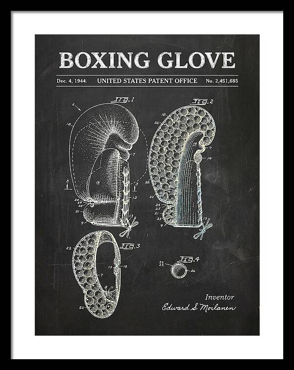 Boxing Glove Chalkboard Patent Us2451685a