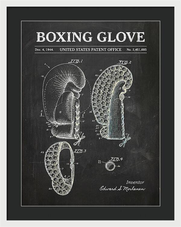 Boxing Glove Chalkboard Patent Us2451685a