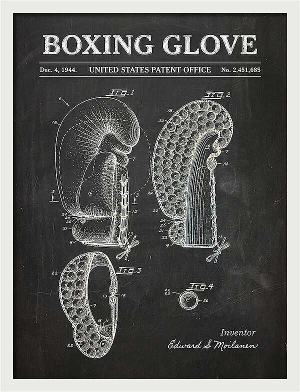 Boxing Glove Chalkboard Patent Us2451685a