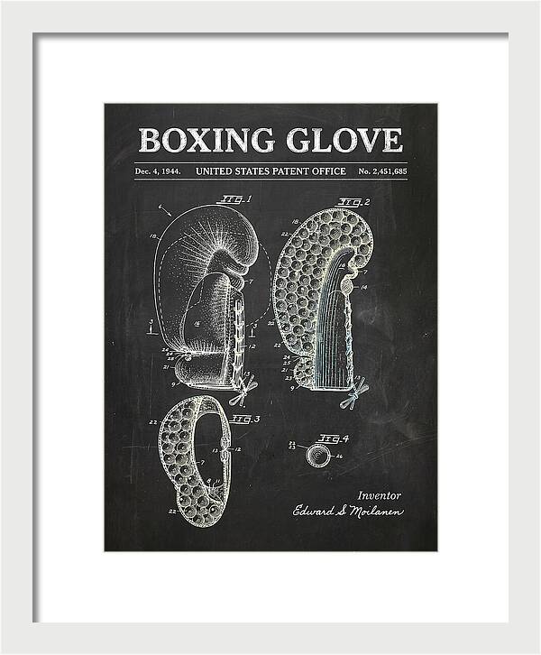 Boxing Glove Chalkboard Patent Us2451685a