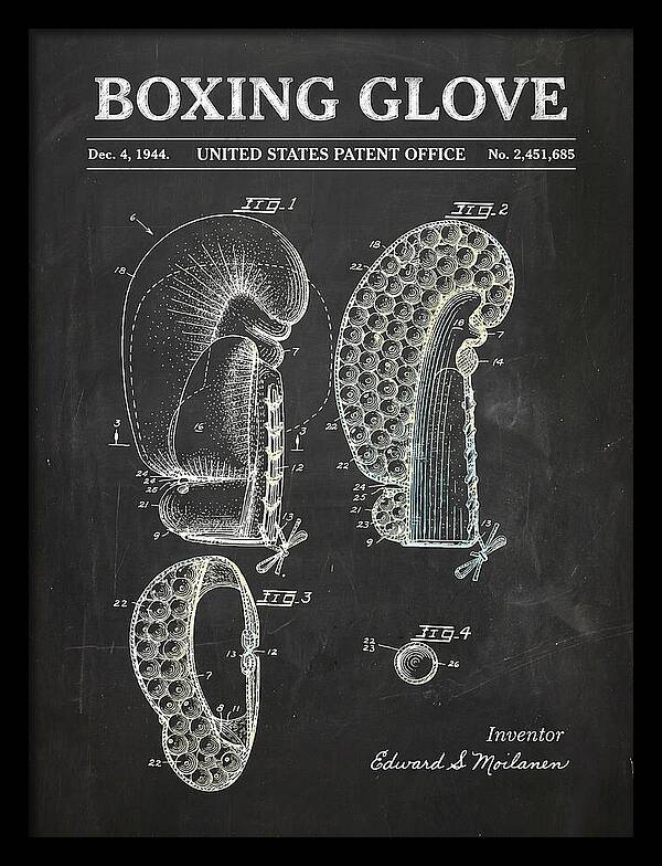 Boxing Glove Chalkboard Patent Us2451685a