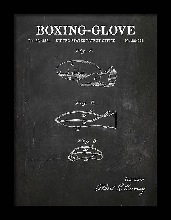 Boxing Glove Chalkboard Patent Us320972a