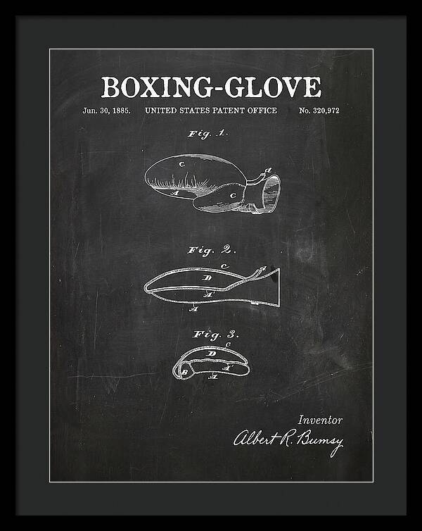 Boxing Glove Chalkboard Patent Us320972a