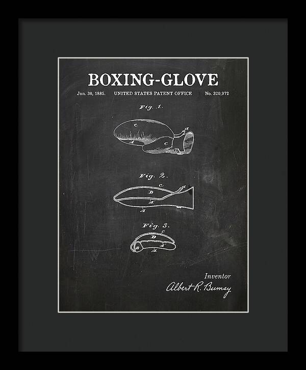 Boxing Glove Chalkboard Patent Us320972a