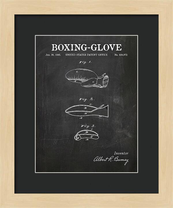 Boxing Glove Chalkboard Patent Us320972a