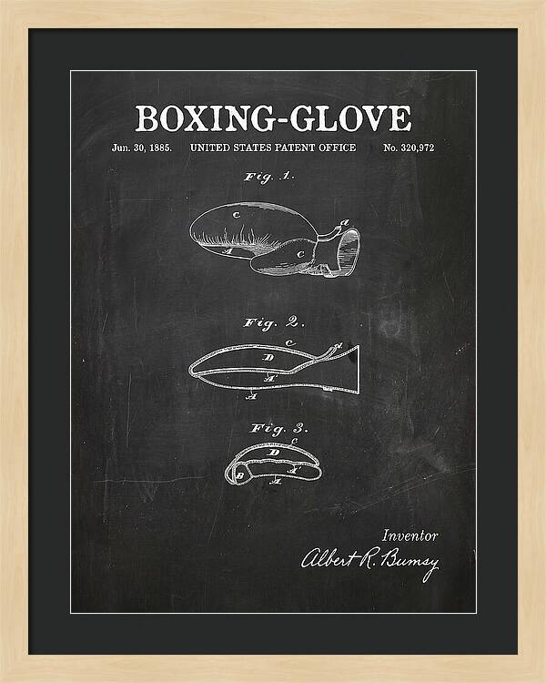Boxing Glove Chalkboard Patent Us320972a