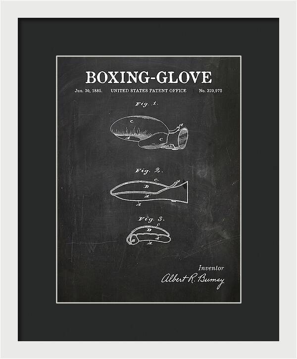 Boxing Glove Chalkboard Patent Us320972a