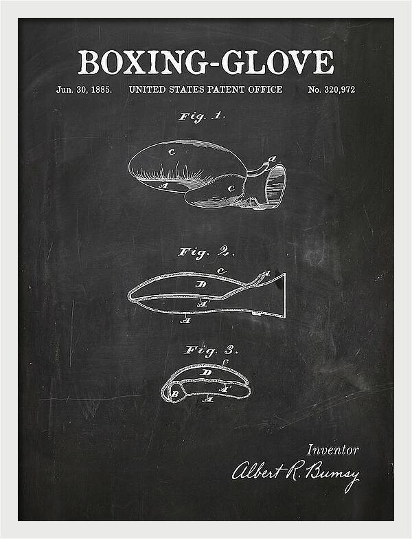 Boxing Glove Chalkboard Patent Us320972a
