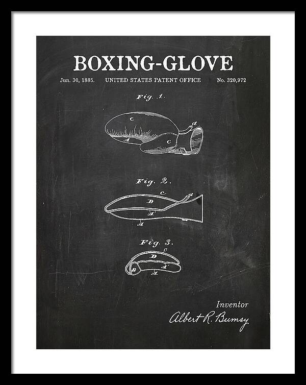 Boxing Glove Chalkboard Patent Us320972a