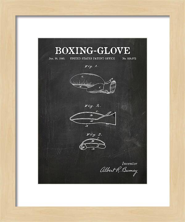 Boxing Glove Chalkboard Patent Us320972a