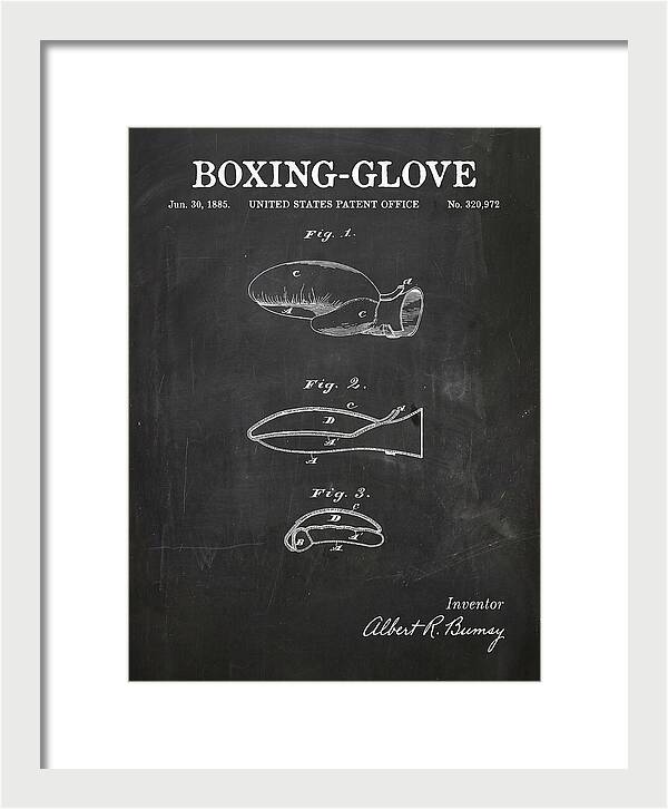 Boxing Glove Chalkboard Patent Us320972a
