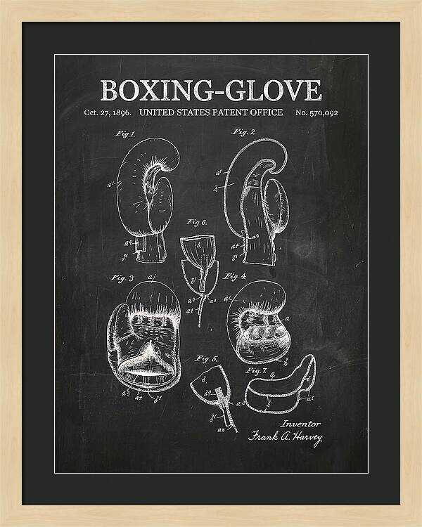 Boxing Glove Chalkboard Patent Us570092a