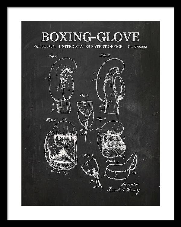 Boxing Glove Chalkboard Patent Us570092a
