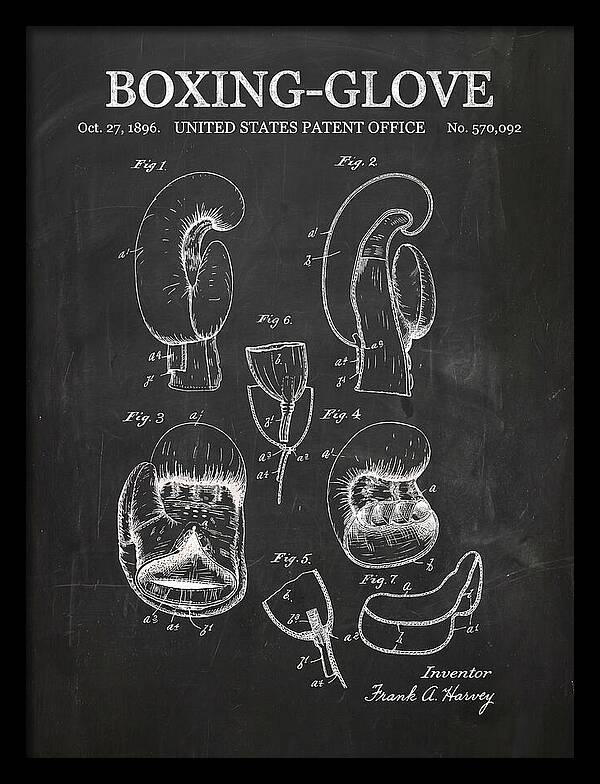 Boxing Glove Chalkboard Patent Us570092a