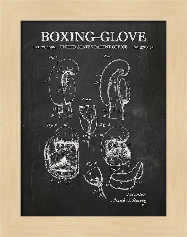 Boxing Glove Chalkboard Patent Us570092a