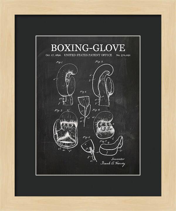 Boxing Glove Chalkboard Patent Us570092a