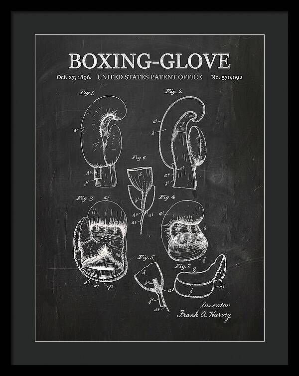 Boxing Glove Chalkboard Patent Us570092a