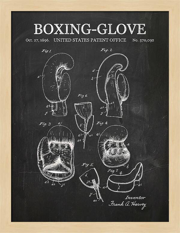 Boxing Glove Chalkboard Patent Us570092a