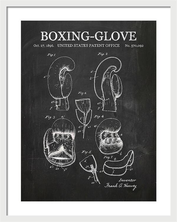 Boxing Glove Chalkboard Patent Us570092a