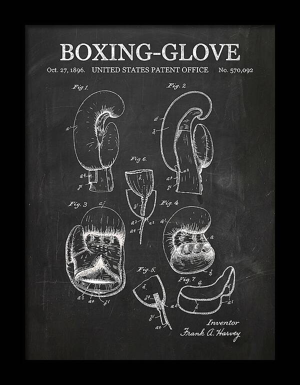 Boxing Glove Chalkboard Patent Us570092a